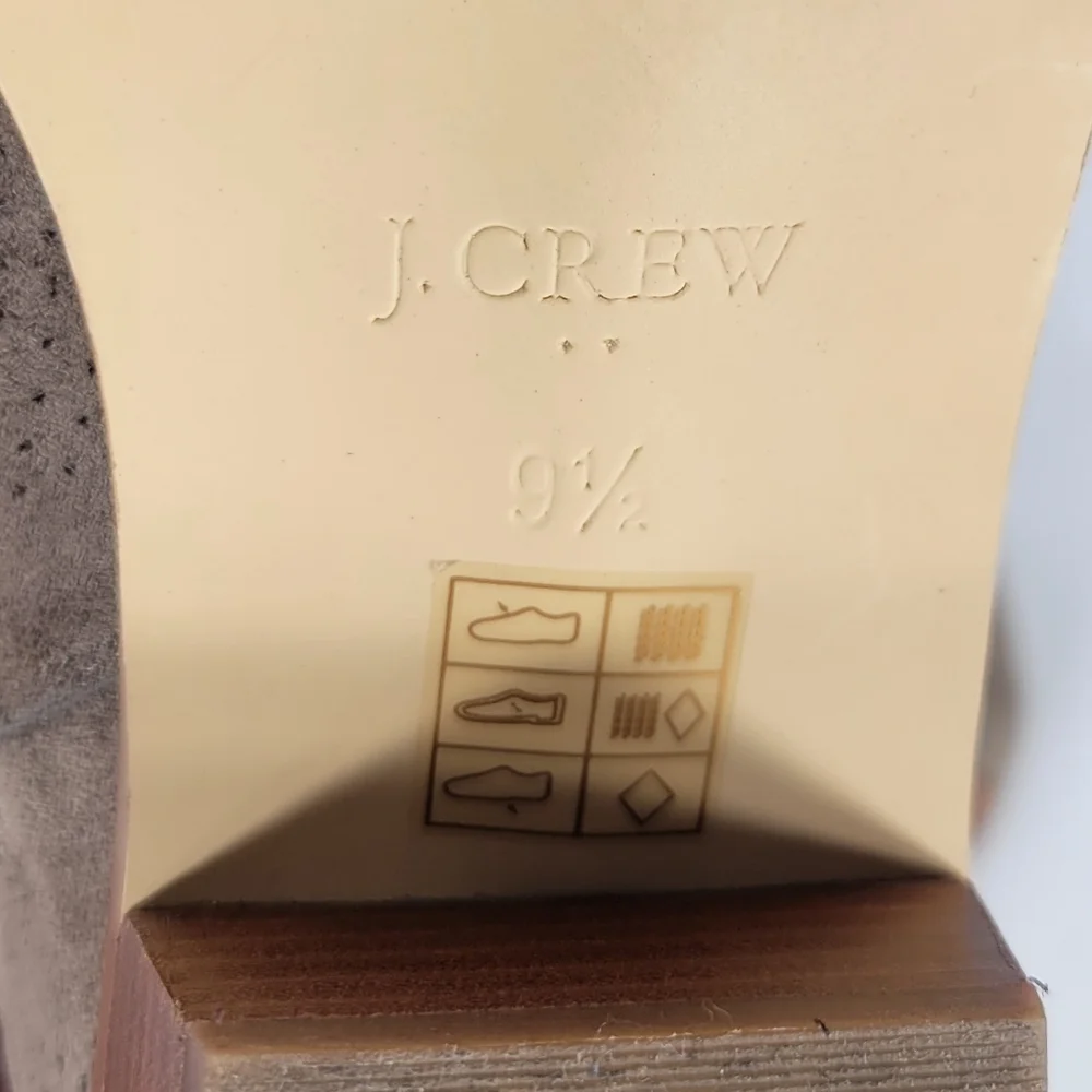 J. Crew Taupe Ankle Booties #806 Size 9.5